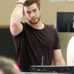 Liam Hemsworth stylish, hair with brown hair color pictures