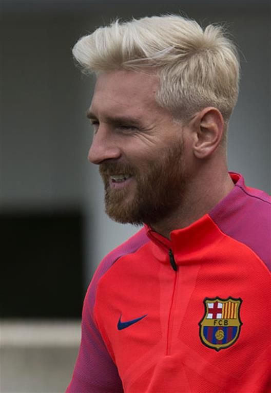 Lionel Messi Blonde Haircut