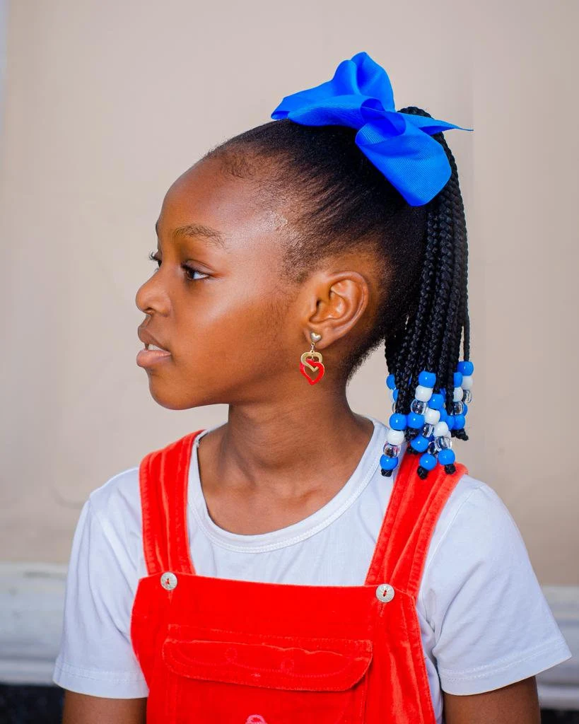 ponytail hairstyles for black hair little girl