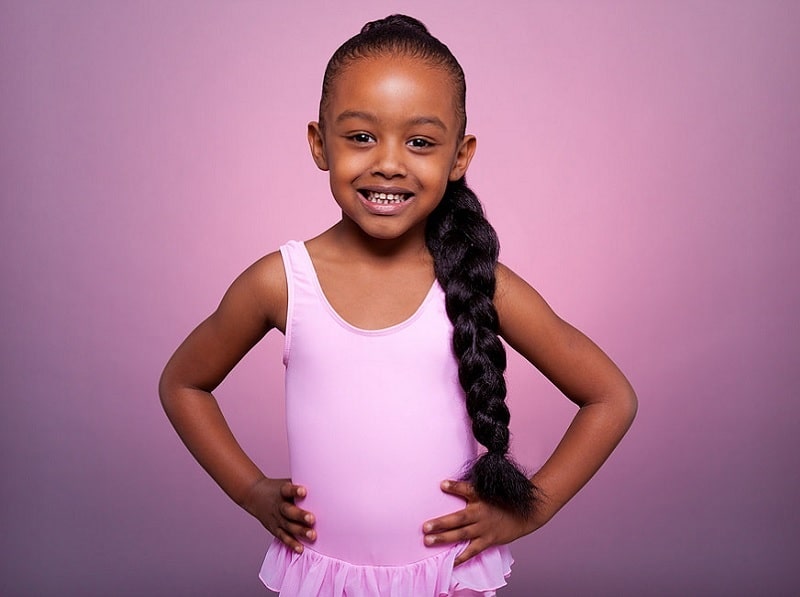 ponytail hairstyles for black hair little girl